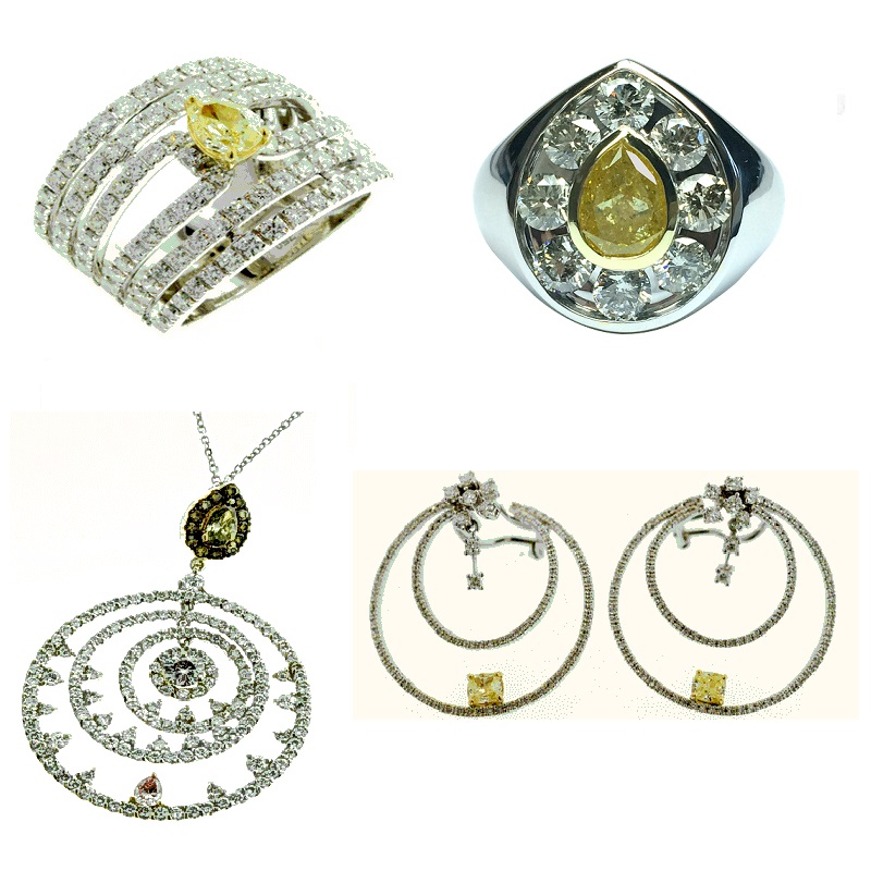 Mixed Diamond Lady’s Ring, Gent’s Ring, Pendant & Earrings Set