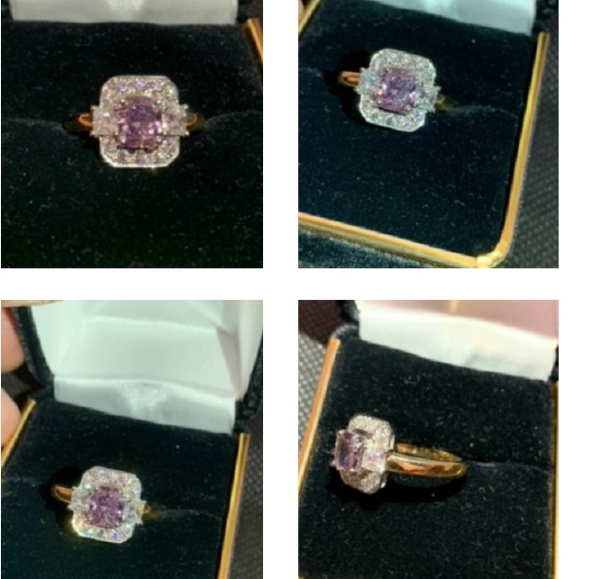 Lady’s 1.04ct Fancy Vivid Purple Diamond Ring