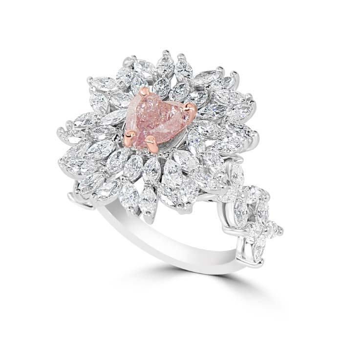 Lady’s 1.17ct Fancy Pink Diamond Ring (3.97ct TW)