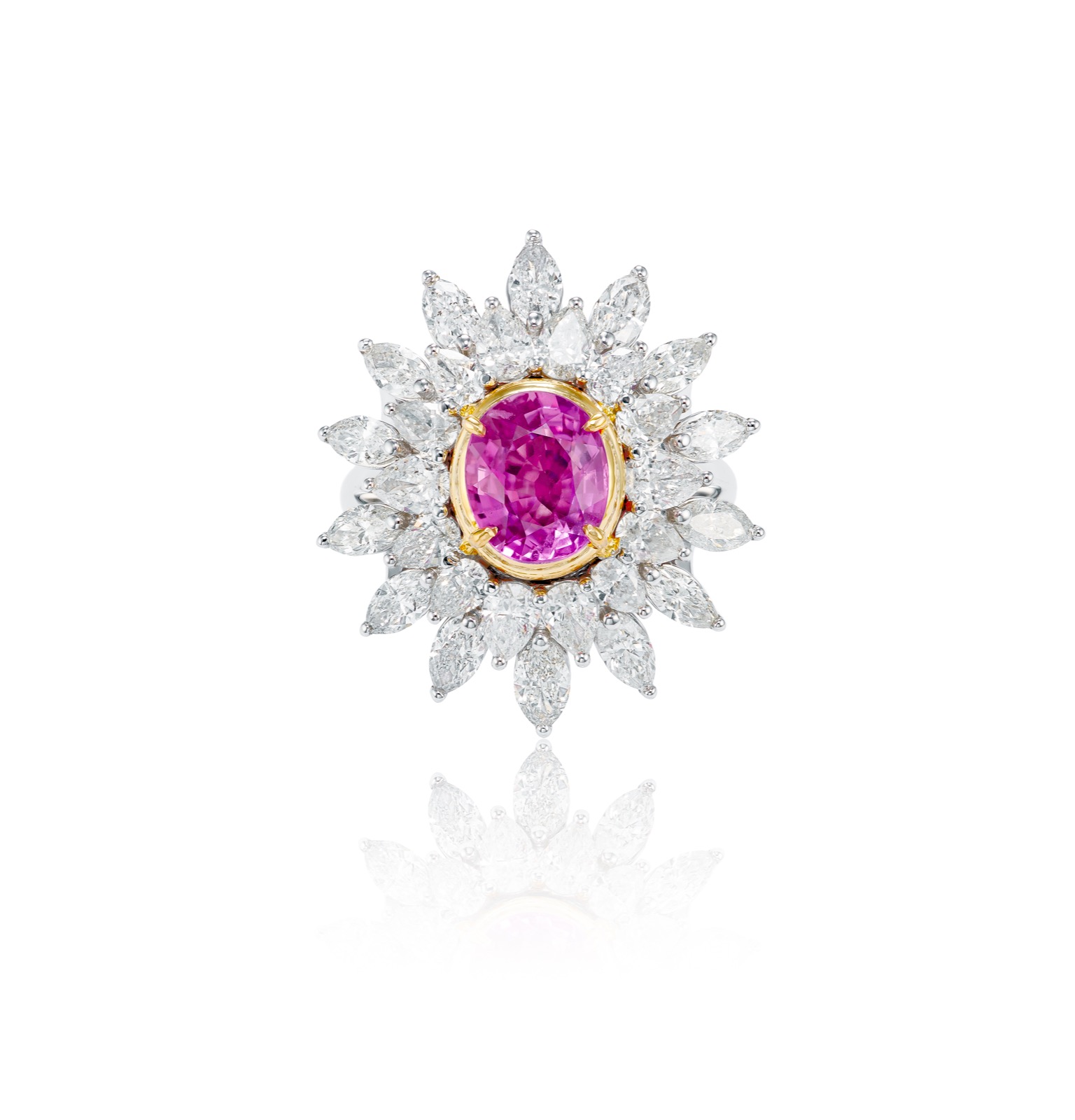 Lady’s 2.41ct Pink Sapphire & Diamond Ring (5.81ct TW)